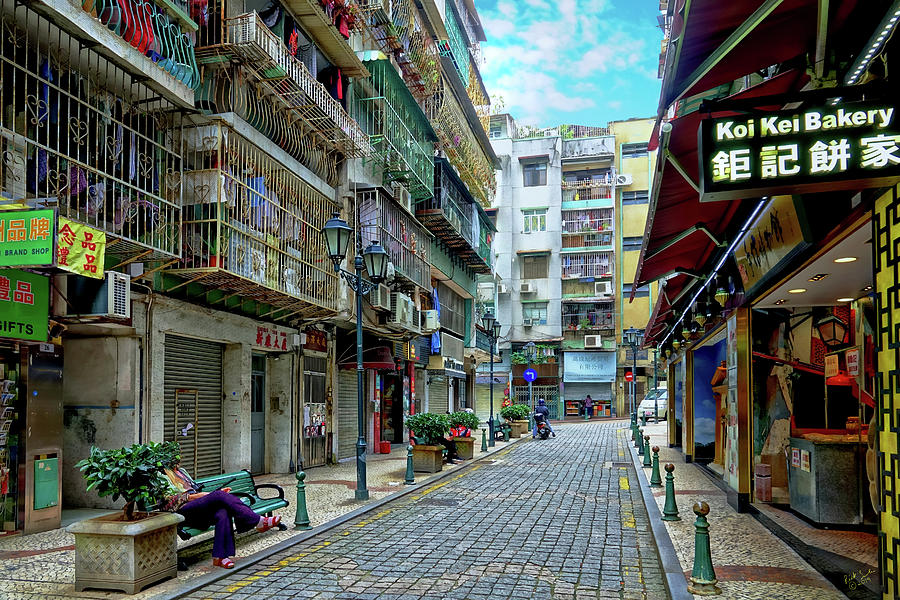Macau Street Photograph by Rick Lawler