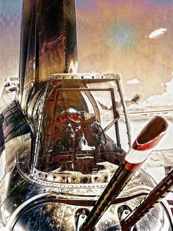 Machinescape Warbird B-17 Tail Gunner C10k Digital Art By Otri Park ...