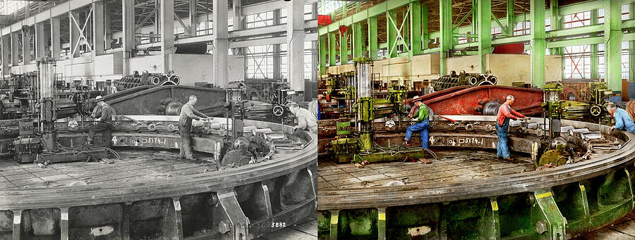 Machinist - Ring bearer 1908 - Side by Side Photograph by Mike Savad Machinist - Ring bearer 1908 - Side by Side Photograph by Mike Savad