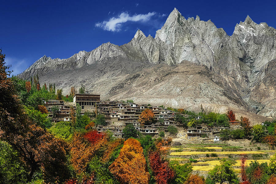 Machlu village in the Karakoram mountain range Photograph by UH Photography