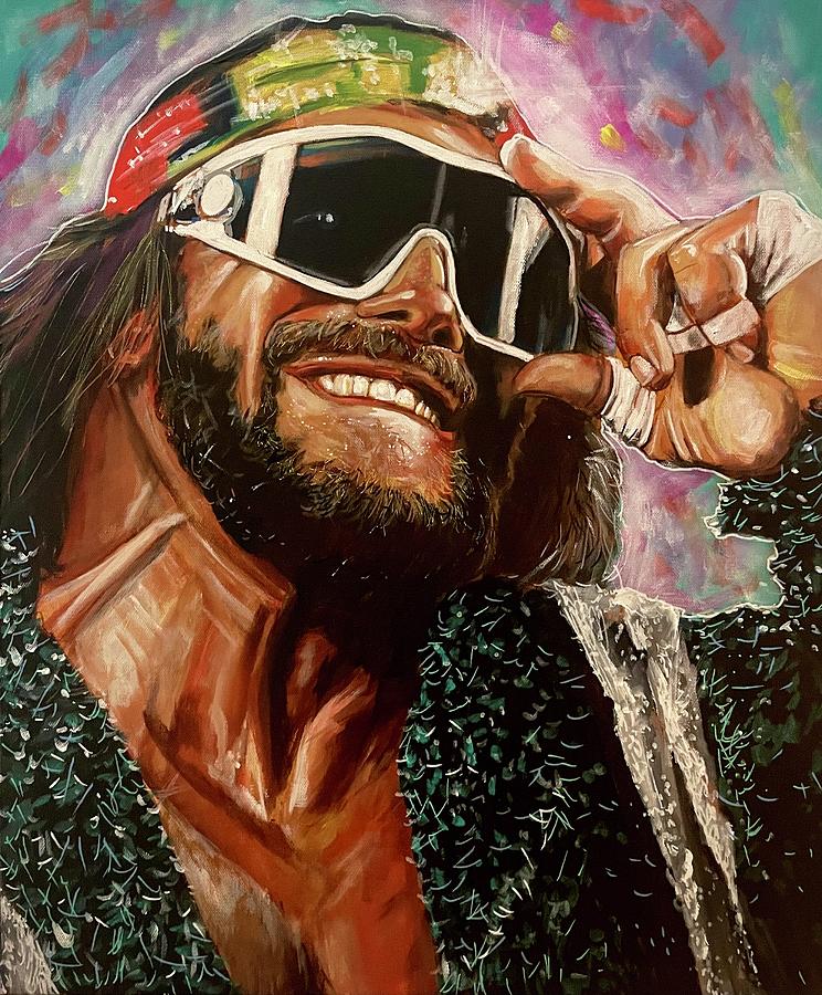 Macho Man Randy Savage Painting by Joel Tesch
