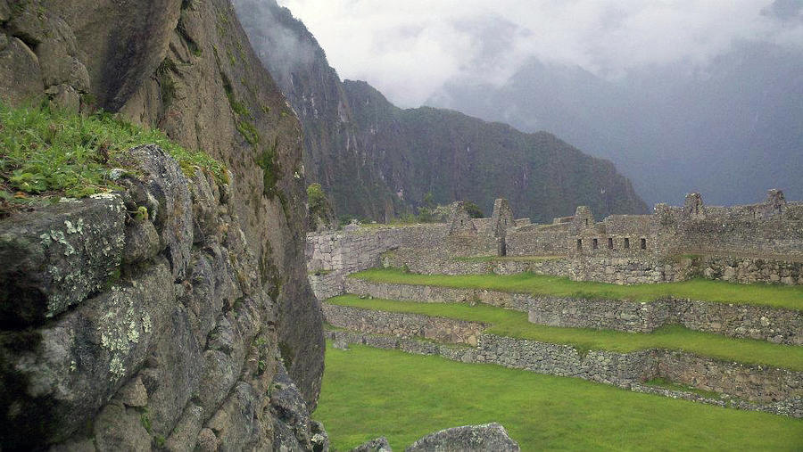 Machu Picchu Cliffs Photograph by Trevor Grassi