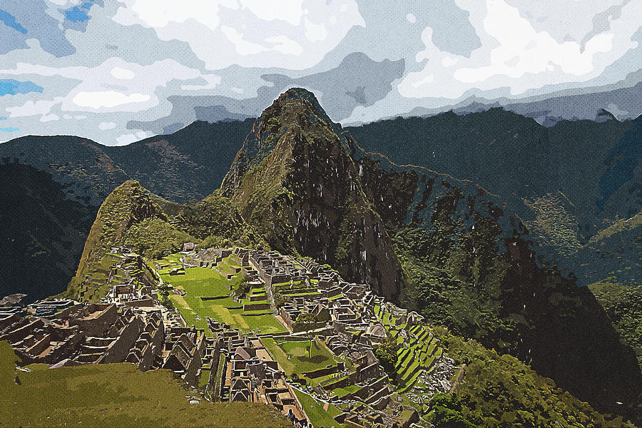 Machu Picchu, Peru Painting by Celestial Images - Fine Art America