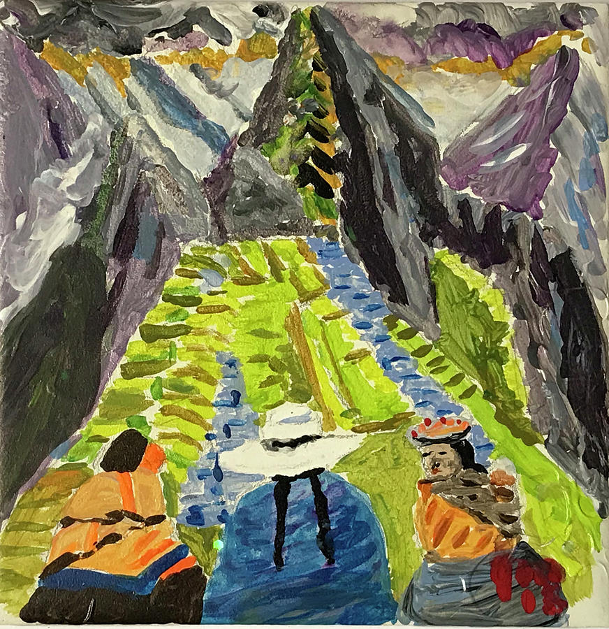 Machu Pichu journey Painting by John Macarthur