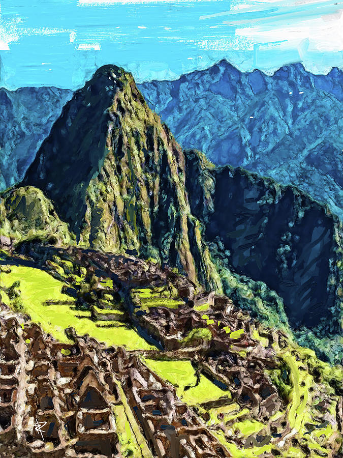 Machu Pichu Mixed Media by Russell Pierce