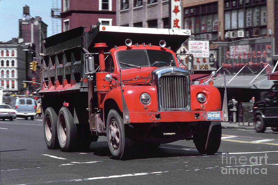 Mack Dump Truck Driving in New York City Photograph by Wernher Krutein