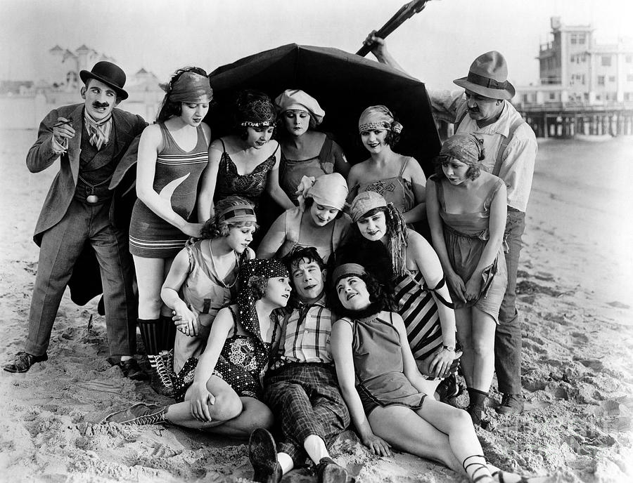 Mack Sennett Bathing Beauties scene Photograph by Sad Hill - Bizarre Los Angeles Archive