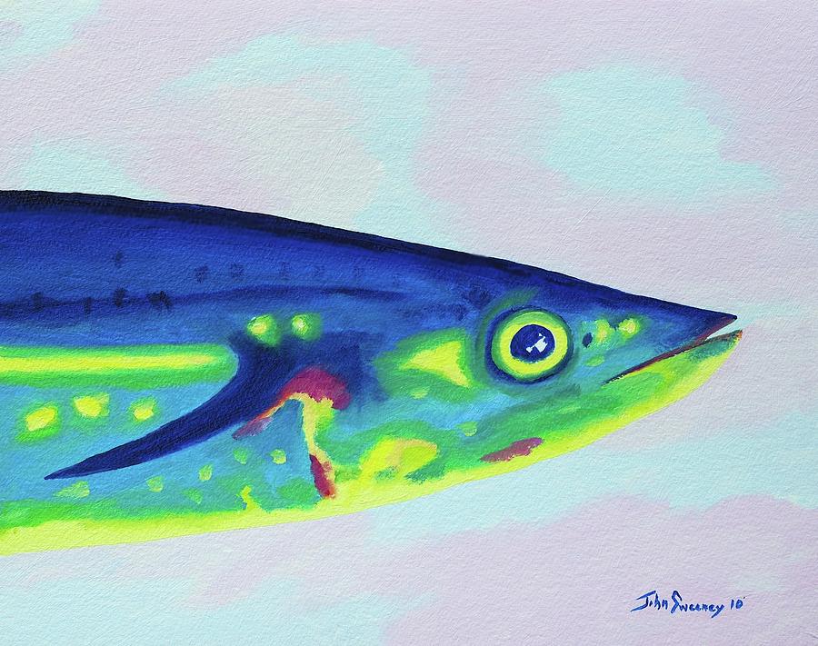 Mackerel Profile Painting by John Sweeney