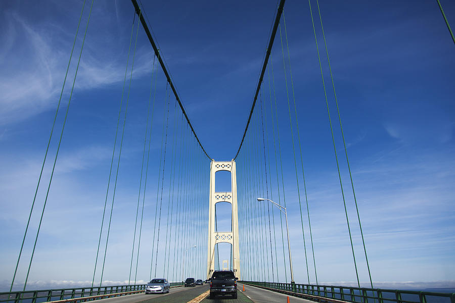Mackinac Bridge Photograph by Photo by Ali Majdfar, All rights reserved