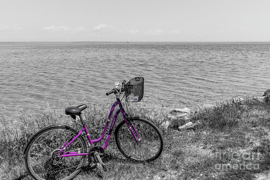 Mackinac Island Bicycle Selective Color Photograph by Jennifer White