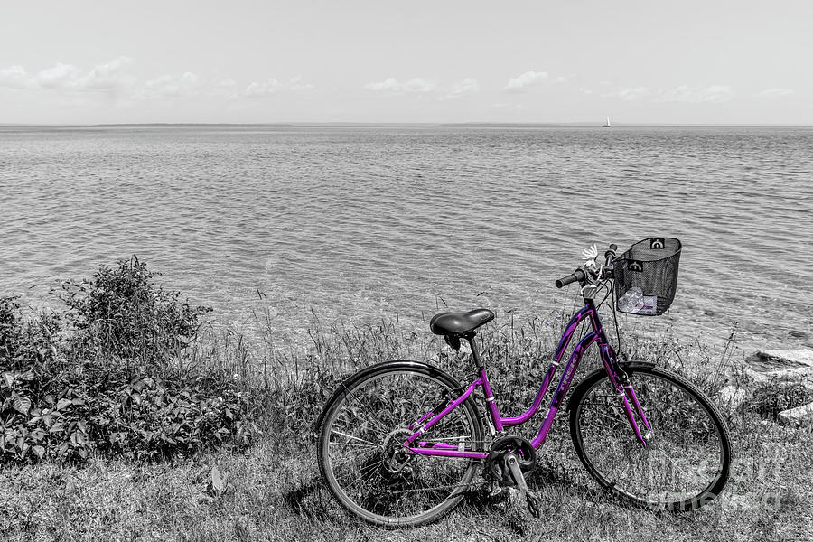 Mackinac Island Bike Selective Color Photograph by Jennifer White