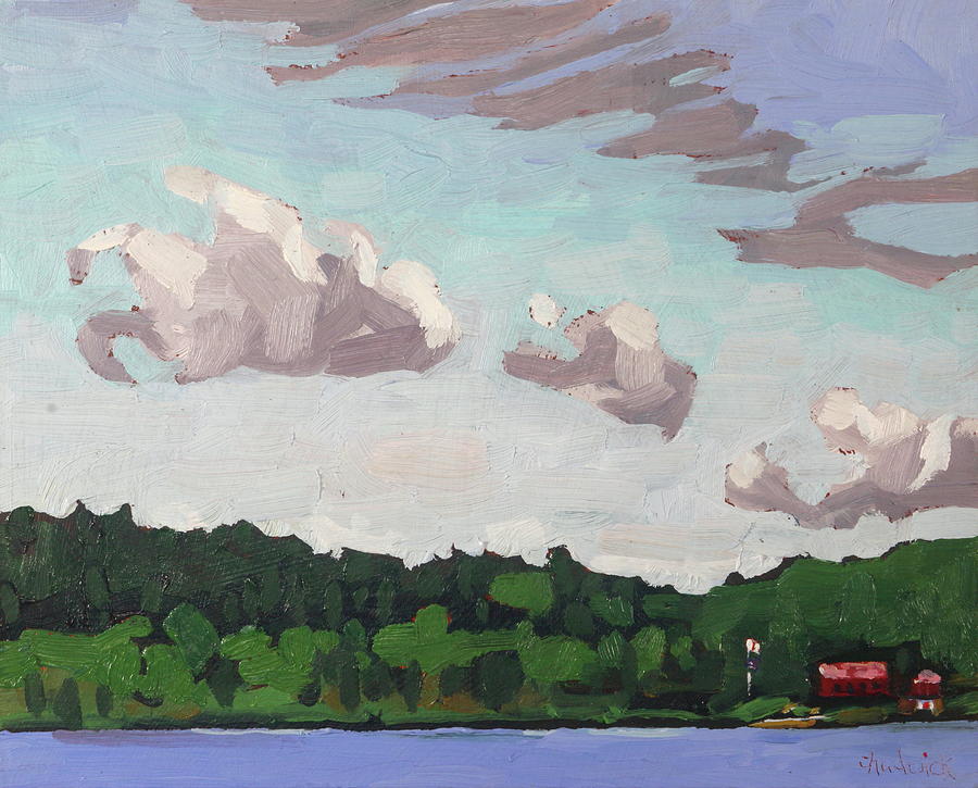 Macks Shack at Lake Pinceau Painting by Phil Chadwick