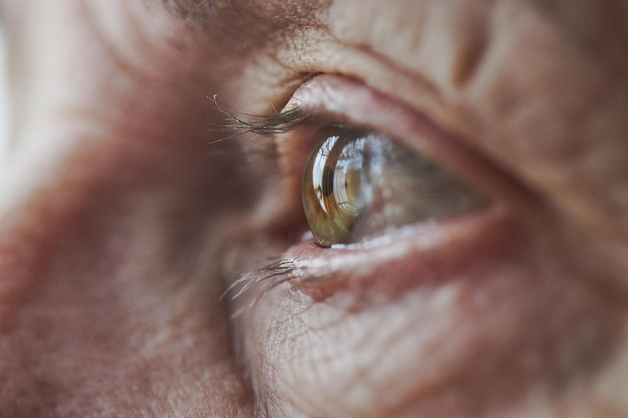 Macro Eye of Female Senior Photograph by Rhys Hayward