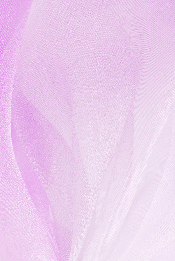 Macro Of Pink Organza Fabric Texture Photograph by Severija Kirilovaite