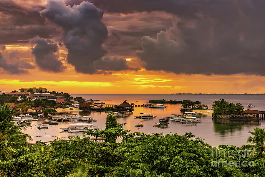 Mactan Island  Harbour Philippines Photograph by Adrian Evans