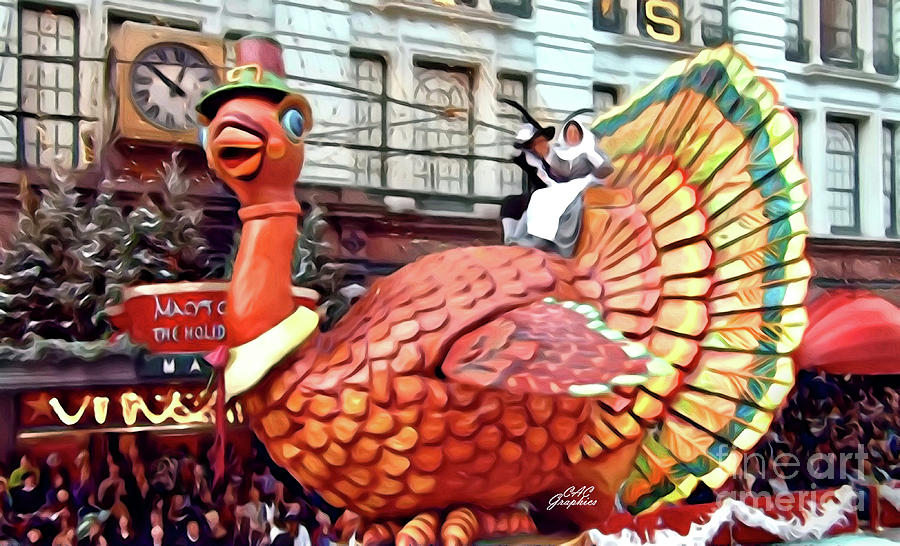 Macys Thanksgiving Tom Turkey Painting by CAC Graphics