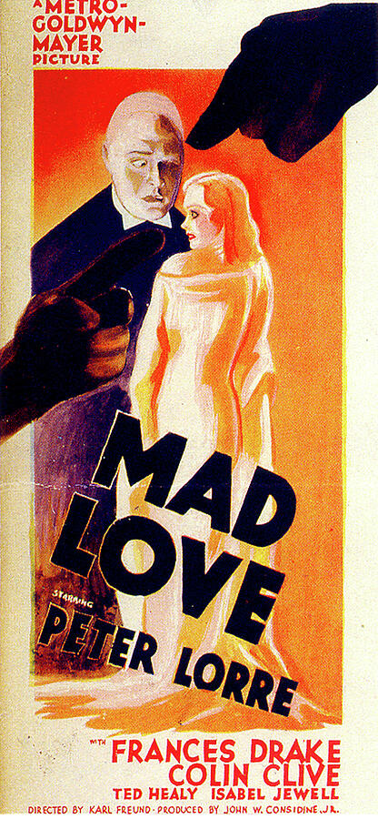 Mad Love poster Mixed Media by Movie World Posters