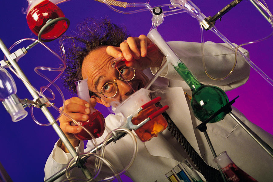 Mad scientist Photograph by Comstock
