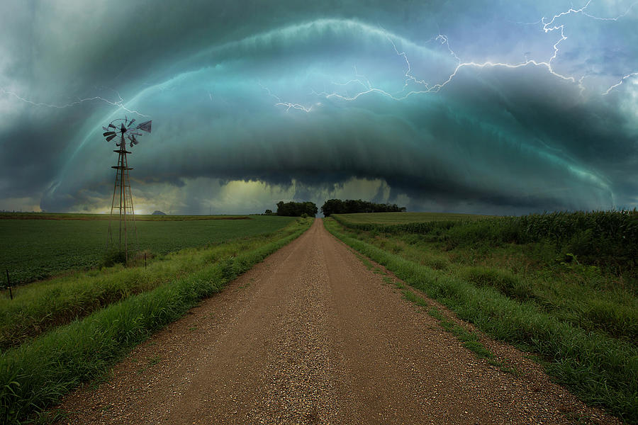 Lightning Photograph - Mad World  by Aaron J Groen