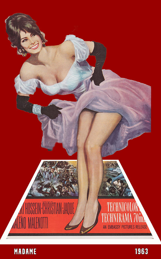 Madame, 1963 - 3d movie poster Mixed Media by Movie World Posters