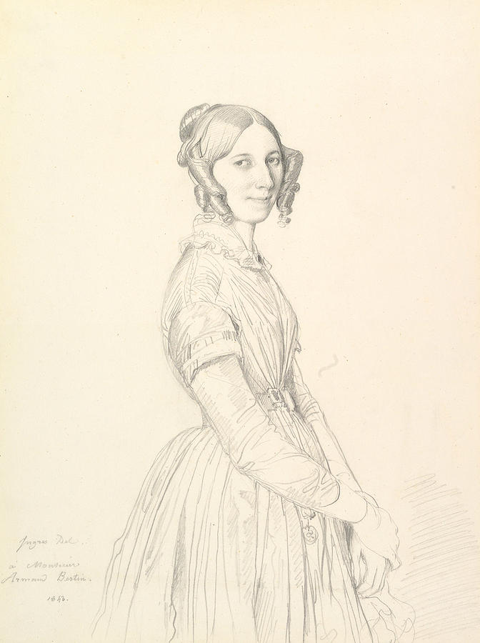 Madame Armand Bertin, nee Marie-Anne-Cecile Dollfuss, 1843 by Jean-Auguste-Dominique Ingres Madame Armand Bertin, nee Marie-Anne-Cecile Dollfuss, 1843 by Jean-Auguste-Dominique Ingres