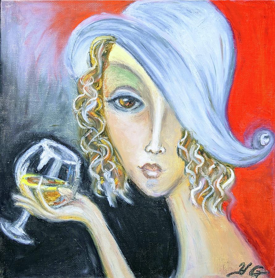 Madame Au Calvados Painting by Yana Golberg