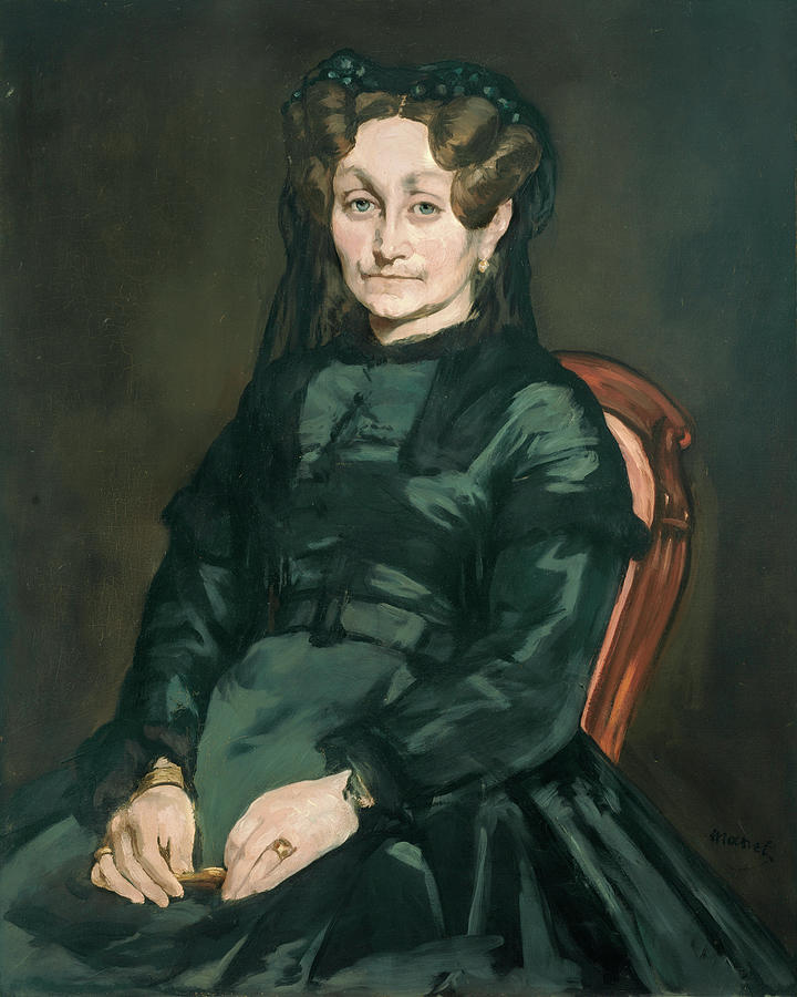 Edouard Manet Painting - Madame Auguste Manet by Edouard Manet