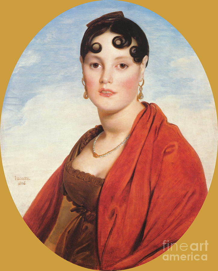 Madame Aymon Painting by Jean-Auguste-Dominique Ingres