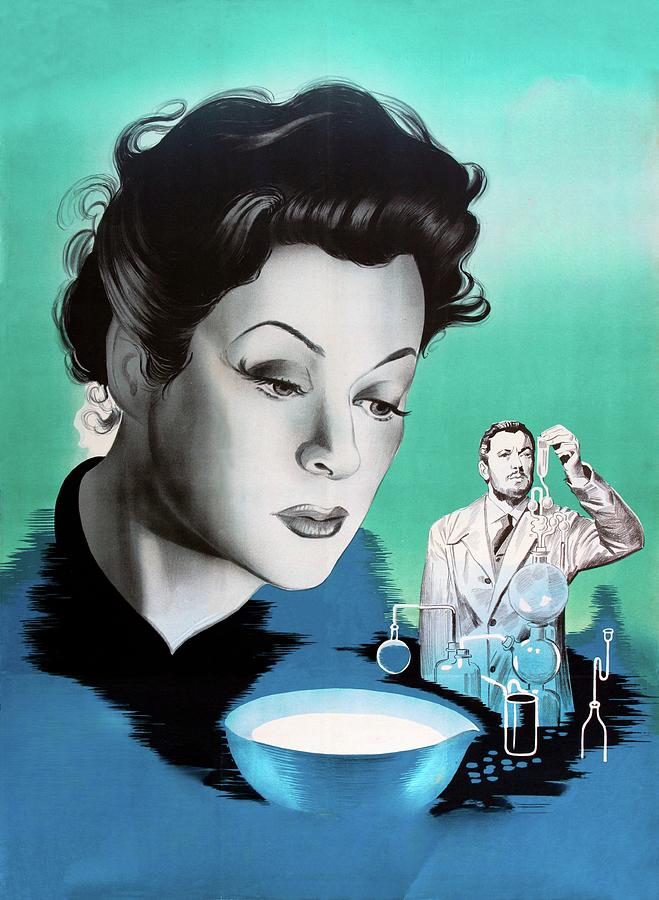 Madame Curie, 1943, movie poster painting Painting by Movie World Posters