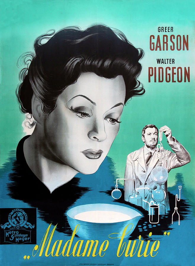 Madame Curie, with Greer Garson and Walter Pidgeon, 1943 Mixed Media by Movie World Posters