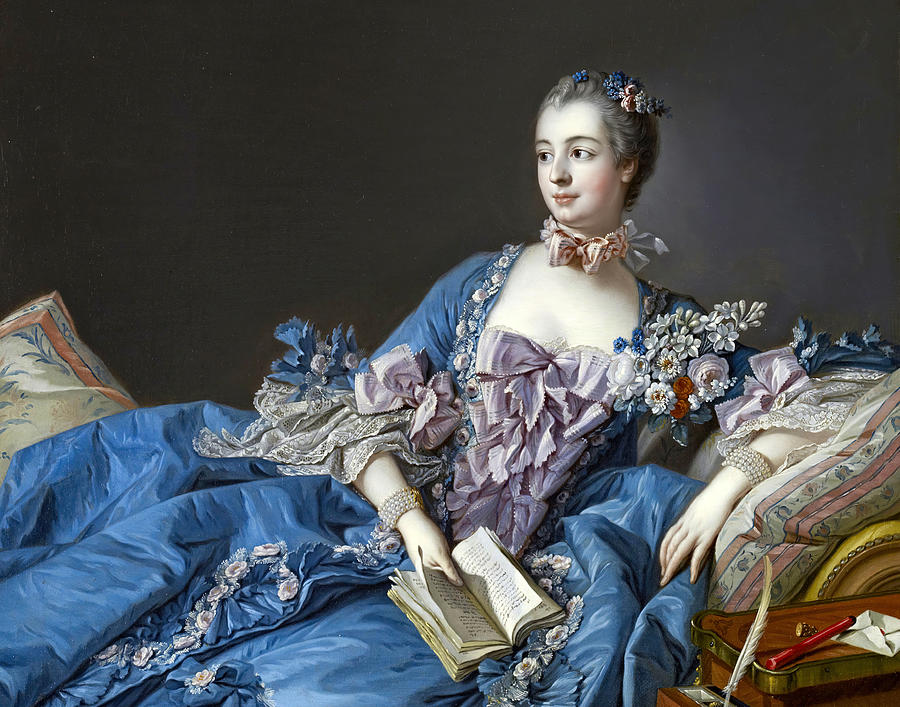 Madame de Pompadour 1750 Photograph by Francois Boucher