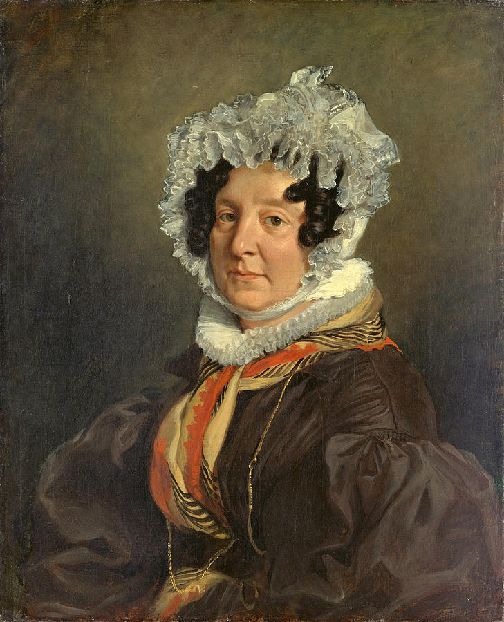 Madame Henri Francois Riesener, Felicite Longrois Painting by Eugene Delacroix