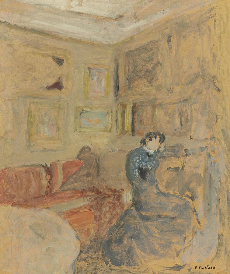 Madame Hessel Dans Son Petit Salon Painting by Edouard Vuillard French ...