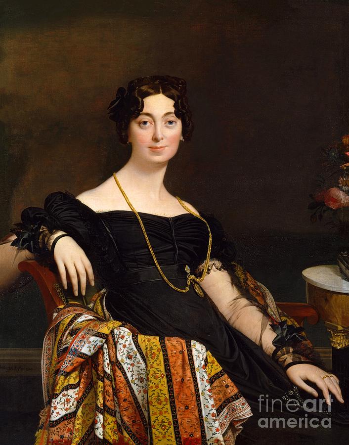 Madame Leblanc Painting by Jean-Auguste-Dominique Ingres