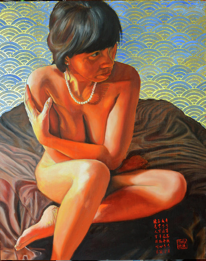 Madame Nhu  Painting by Thu Nguyen