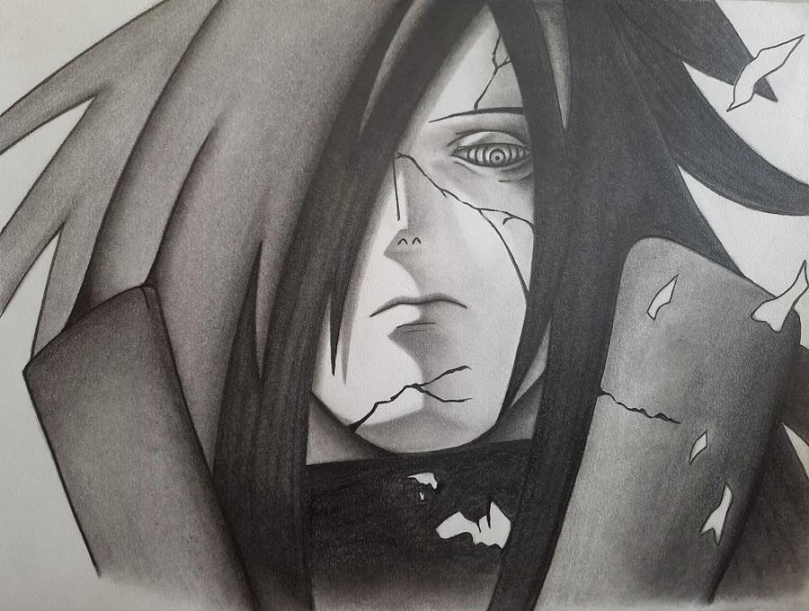 Madara Uchiha Drawing By Atul Anand Pixels