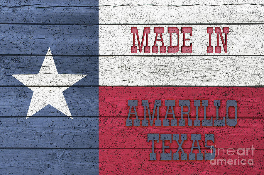 Made In Amarillo Texas Digital Art by Imagery by Charly