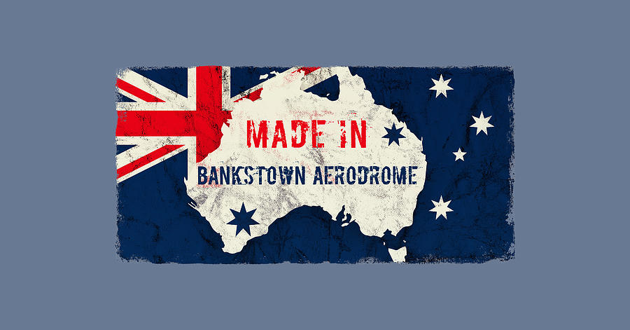 Made in Bankstown Aerodrome, Australia #bankstownaerodrome Digital Art by TintoDesigns