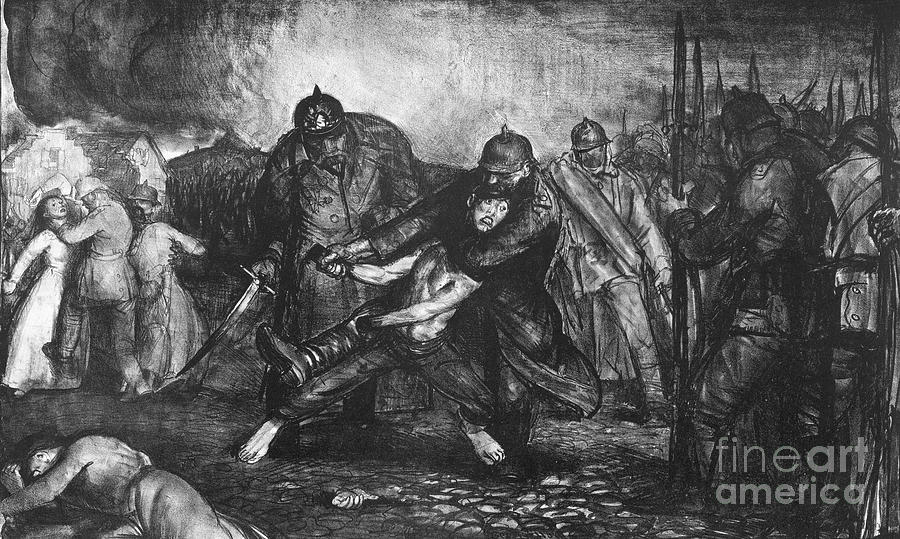 Made in Germany, 1918 Drawing by George Bellows