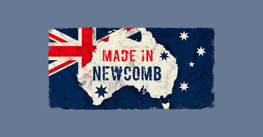 Made in Newcomb, Australia Digital Art by TintoDesigns