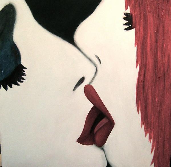 Kiss Painting - Made The Trade by Teresa Moore