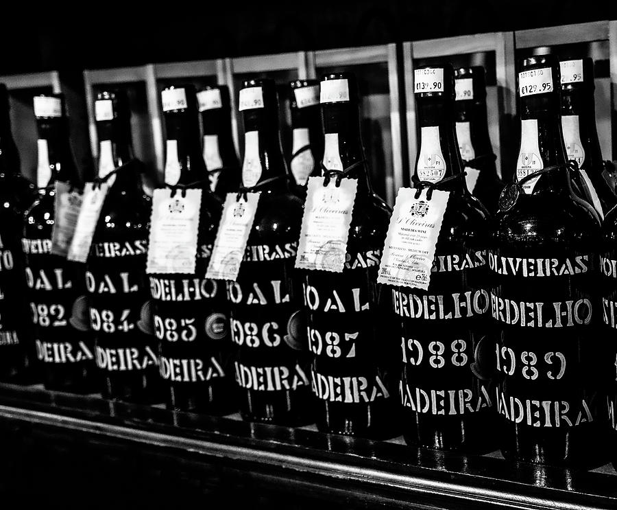 Madeira Wine Bottles Photograph by William Dougherty