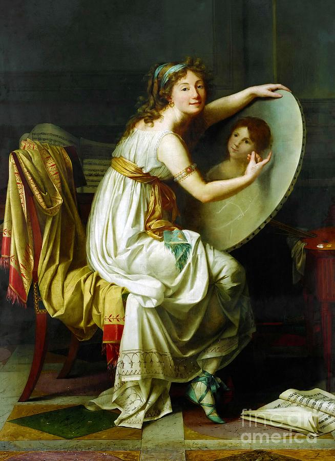 Mademoiselle Ducreux Painting by Jacques-Louis David