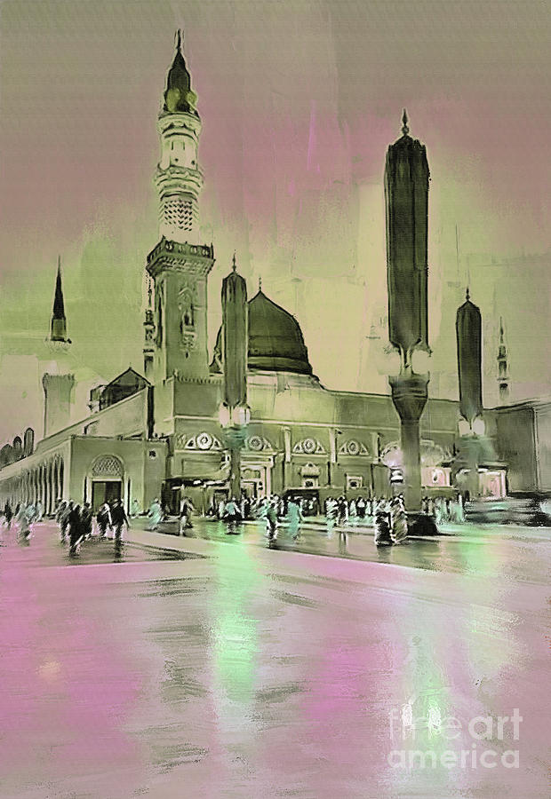 Madina Mosque 77h Painting by Gull G