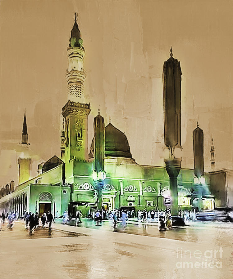 Madina Mosque gh34 Painting by Gull G