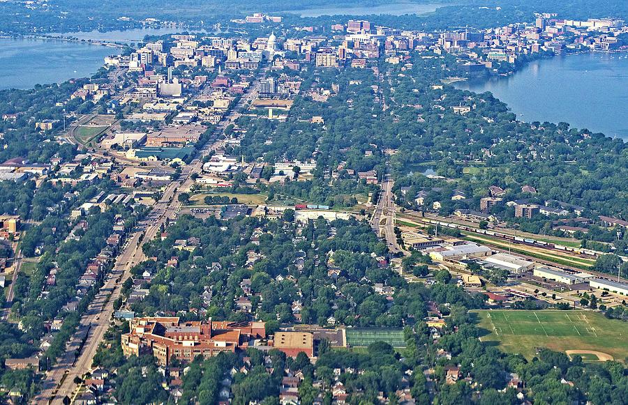 Madison Aerial Photo 1 Photograph by Steven Ralser