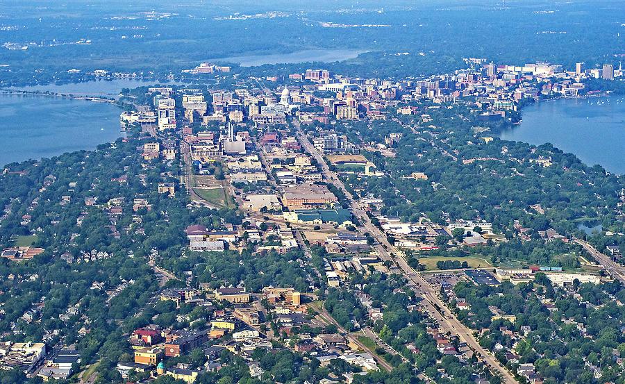 Madison Aerial Photo 2 Photograph by Steven Ralser