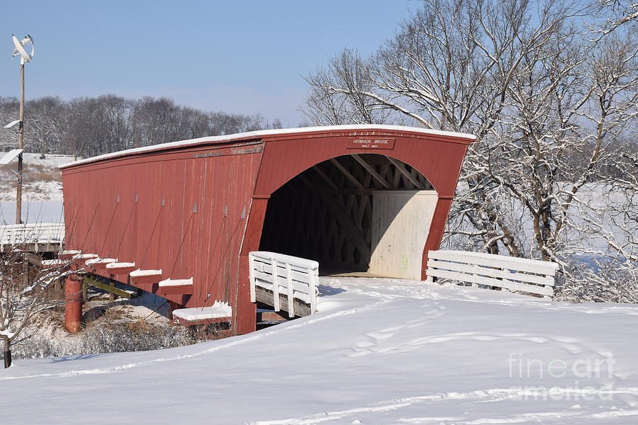Madison County Bridge Photograph by Kathy M Krause