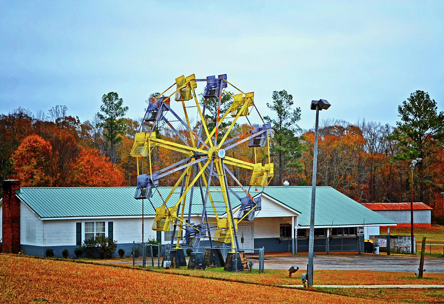 Madison County Fairgrounds Ferris Wheel 001 Photograph by