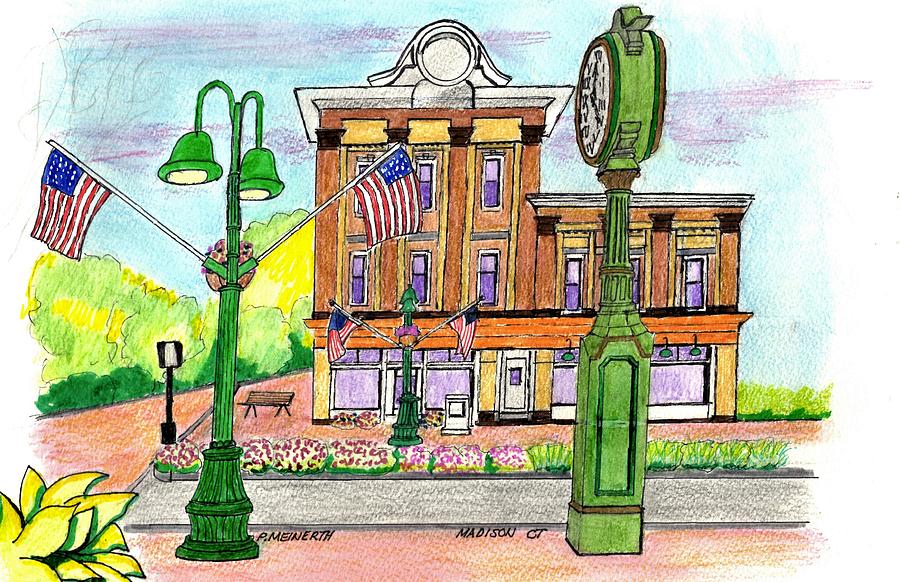 Madison Ct Drawing by Paul Meinerth